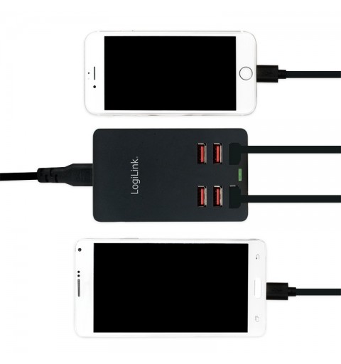 LogiLink PA0139 Ladegerät für Mobilgeräte Universal Schwarz AC Drinnen