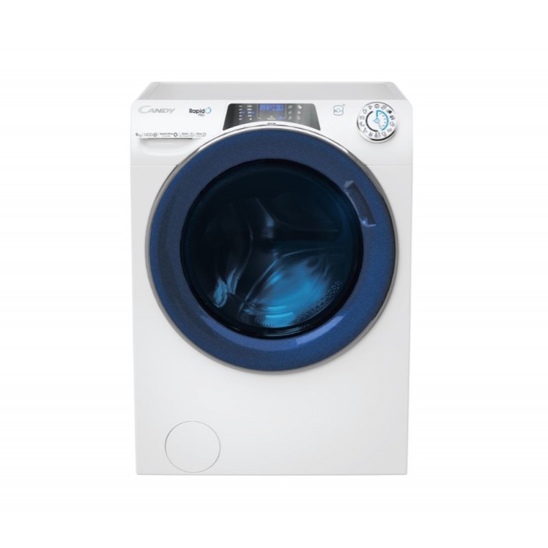 Candy RapidÓ PRO RP 496BWMUC-S lavatrice Caricamento frontale 9 kg 1400 Giri min Bianco