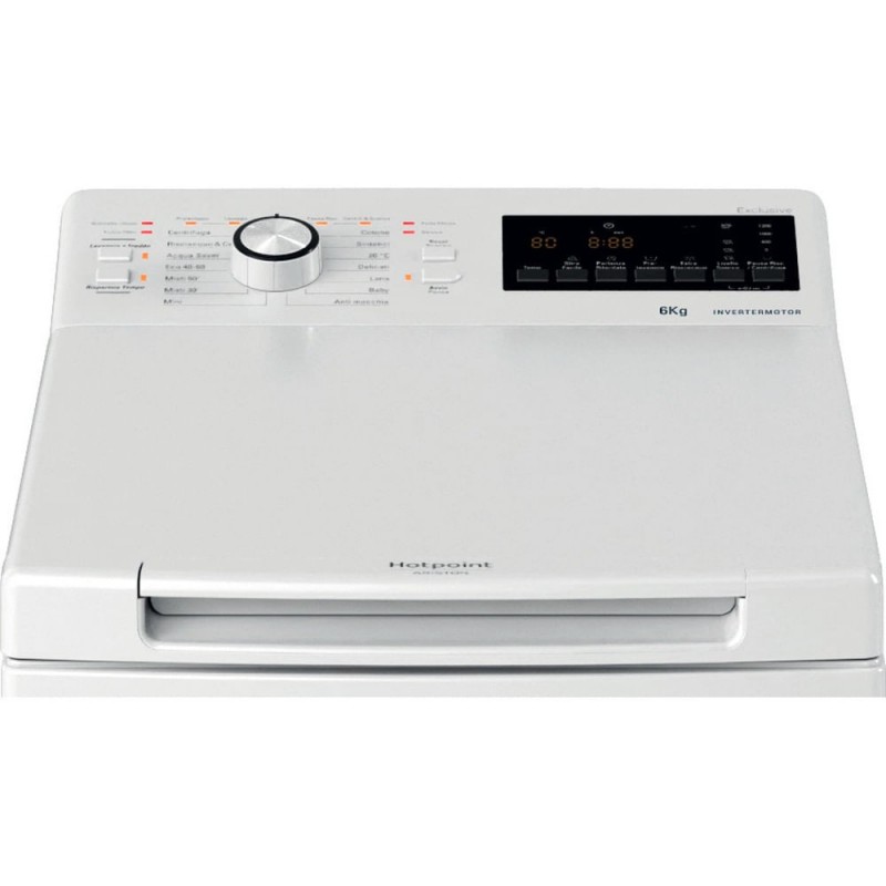 Hotpoint WMTG 625BS IT 1 Waschmaschine Toplader 6 kg 1200 RPM Weiß