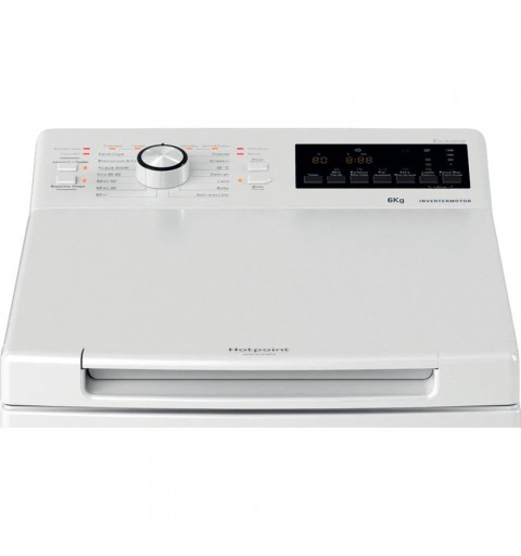 Hotpoint WMTG 625BS IT 1 Waschmaschine Toplader 6 kg 1200 RPM Weiß