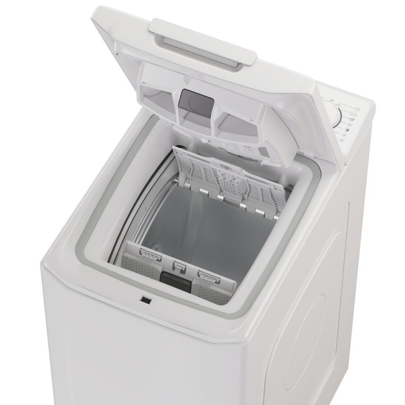 Candy TCA483D2-S machine à laver Charge par dessus 8 kg 1400 tr min Blanc