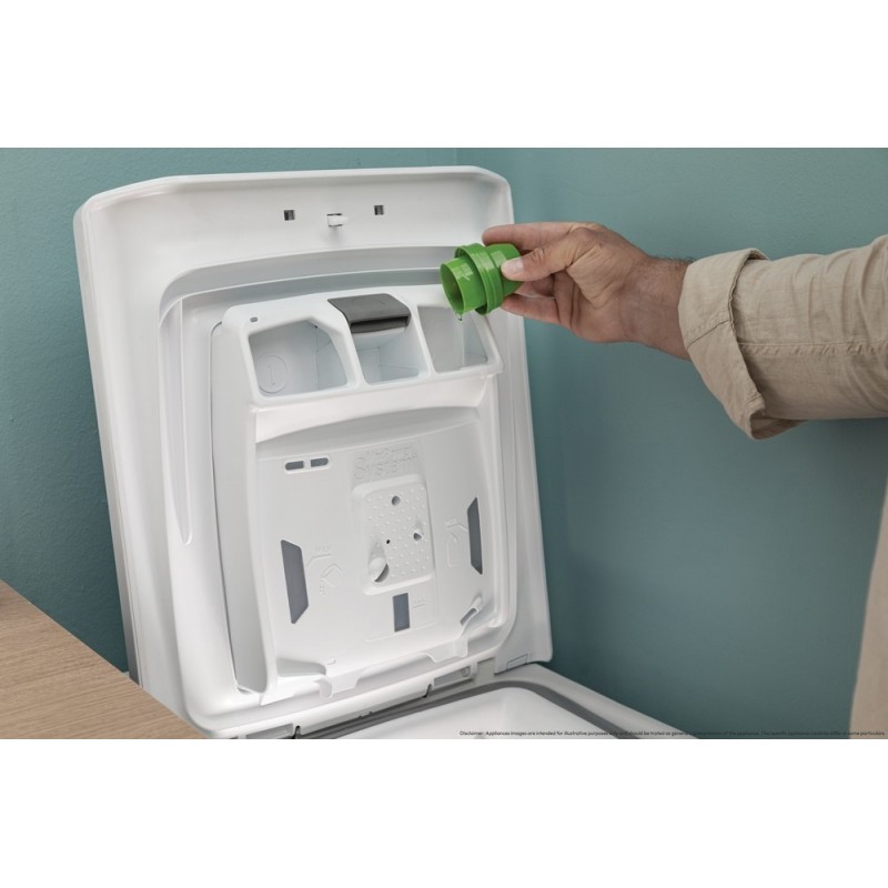 Candy TCA483D2-S lavatrice Caricamento dall'alto 8 kg 1400 Giri min Bianco