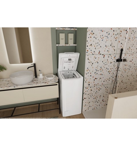 Candy TCA483D2-S lavatrice Caricamento dall'alto 8 kg 1400 Giri min Bianco
