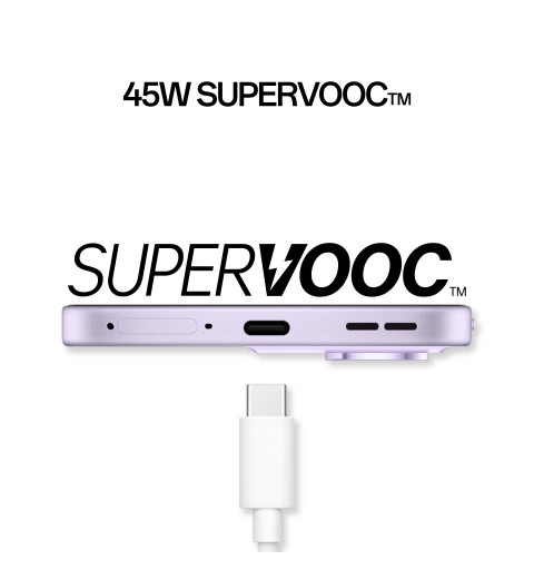 OPPO 13 F 5G 16,9 cm (6.67") Double SIM Android 15 USB Type-C 8 Go 256 Go 5800 mAh Violet