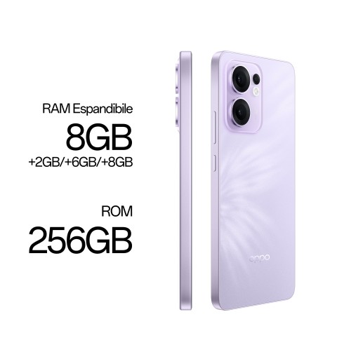 OPPO 13 F 5G 16,9 cm (6.67") Double SIM Android 15 USB Type-C 8 Go 256 Go 5800 mAh Violet