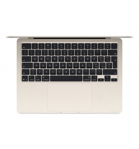 Apple MacBook Air Apple M M4 Portátil 34,5 cm (13.6") 16 GB 256 GB SSD Wi-Fi 6E (802.11ax) macOS Sequoia Beige