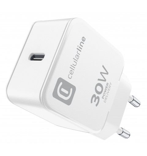 Cellularline ACHGOOUSBCPD30WK mobile device charger Mobile phone, Smartphone, Tablet Black AC Indoor