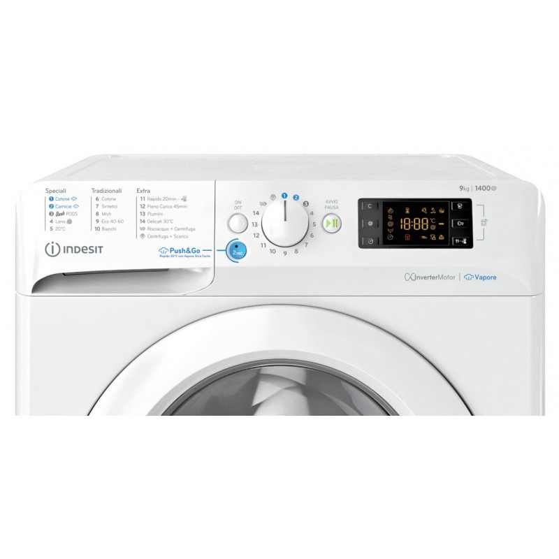 Indesit BWE 91497X WV IT Waschmaschine Frontlader 9 kg 1400 RPM Weiß