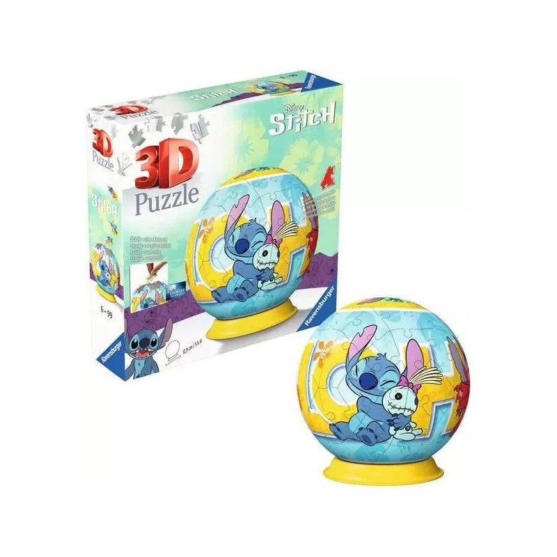 Ravensburger 3D Puzzle Ball Disney Stitch 73 pc(s) Cartoons
