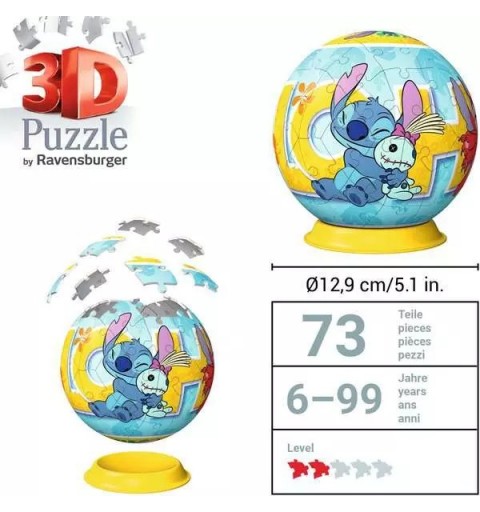 Ravensburger 3D Puzzle Ball Disney Stitch