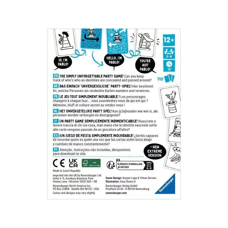 Ravensburger 24685 gioco da tavolo 15 min Carta da gioco Festa