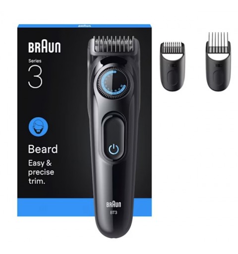 Braun BT3520 depiladora para la barba Batería 40 2 cm Negro, Azul