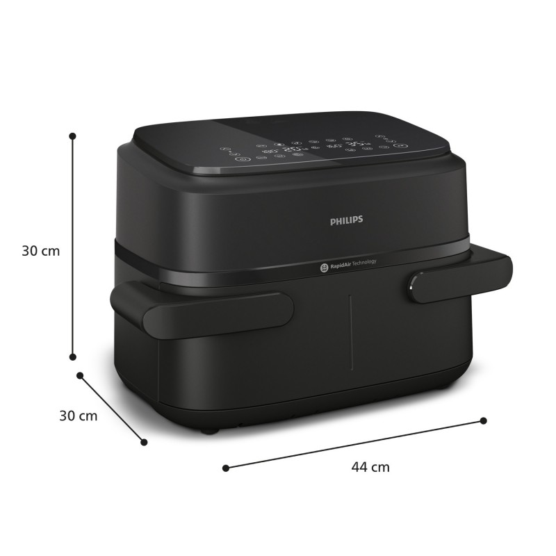 Philips 1000 series NA150 00 fryer Double 7.1 L 2450 W Hot air fryer Black