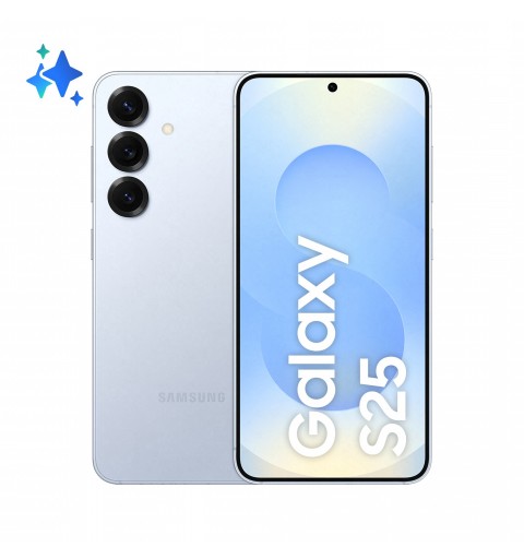 Samsung Galaxy S25 Smartphone AI, Display 6.2'' FHD+ Dynamic AMOLED 2X, Fotocamera 50MP, RAM 12GB, 128GB, 4.000 mAh, Icyblue