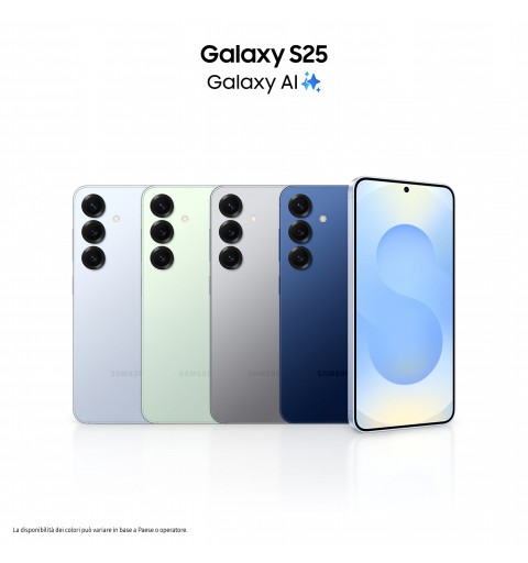 Samsung Galaxy S25 Smartphone AI, Display 6.2'' FHD+ Dynamic AMOLED 2X, Fotocamera 50MP, RAM 12GB, 128GB, 4.000 mAh, Icyblue