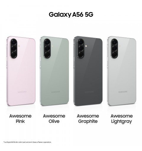 Samsung Galaxy A56 17 cm (6.7") Dual SIM Android 15 5G USB Type-C 8 GB 256 GB 5000 mAh Light grey