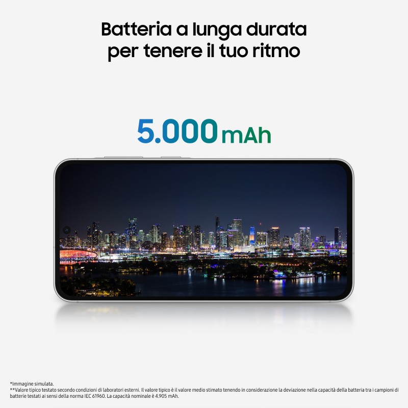 Samsung Galaxy A56 5G, Smartphone con Funzioni intelligenti, Display Super AMOLED 6.7”, 8GB RAM, 256GB, Camera 50MP, Batteria