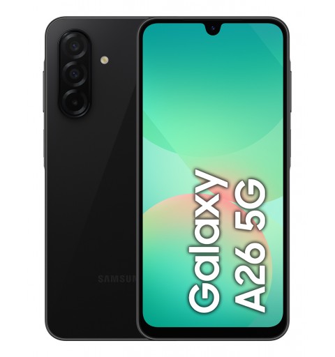 Samsung Galaxy A26 17 cm (6.7") Double SIM Android 15 5G USB Type-C 8 Go 256 Go 5000 mAh Noir
