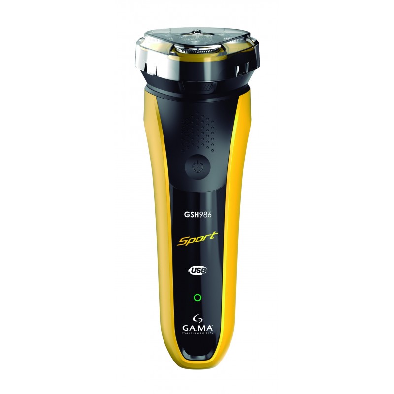 GA.MA GM0608 men's shaver Rotation shaver Trimmer Black, Yellow