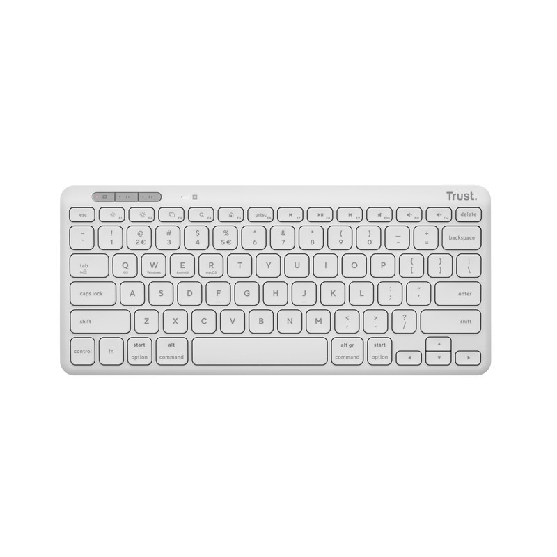 Trust Lyra teclado Universal RF Wireless + Bluetooth QWERTY Italiano Blanco