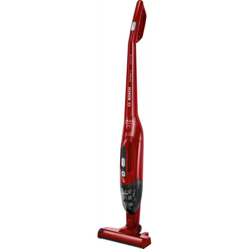 Bosch Serie 2 BBHF214R aspiradora de pie y escoba eléctrica Aspiradora escoba 2 en 1 Batería Secar Sin bolsa Rojo