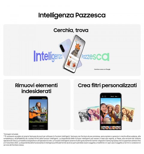 Samsung Galaxy A36 5G, Smartphone con Funzioni intelligenti, Display Super AMOLED 6.7”, 8GB RAM, 256GB, Camera 50MP, Batteria