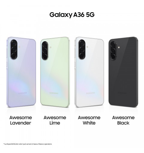 Samsung Galaxy A36 17 cm (6.7") Dual-SIM Android 15 5G USB Typ-C 8 GB 256 GB 5000 mAh Weiß