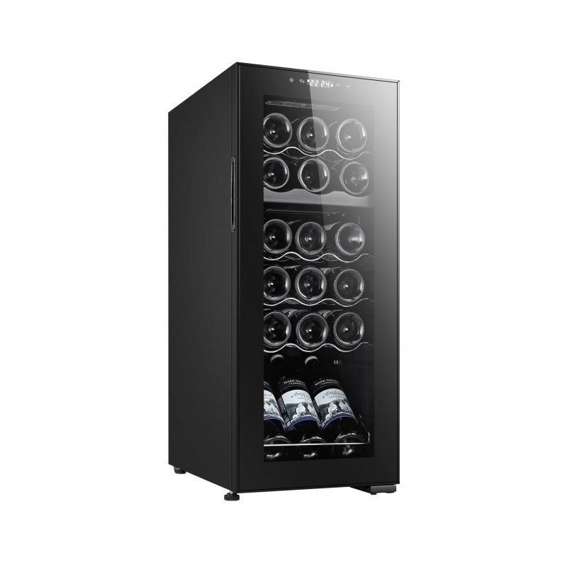Melchioni Vermentino 18 C Dual Compressor wine cooler Freestanding Black 18 bottle(s)