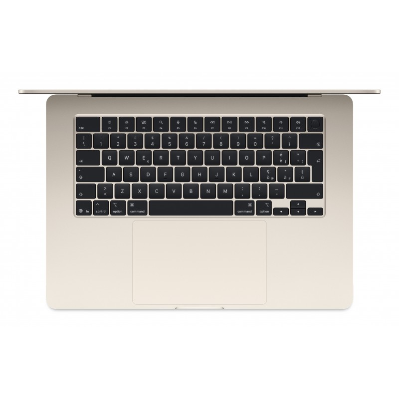 Apple MacBook Air Apple M M4 Ordinateur portable 38,9 cm (15.3") 16 Go 256 Go SSD Wi-Fi 6E (802.11ax) macOS Sequoia Beige