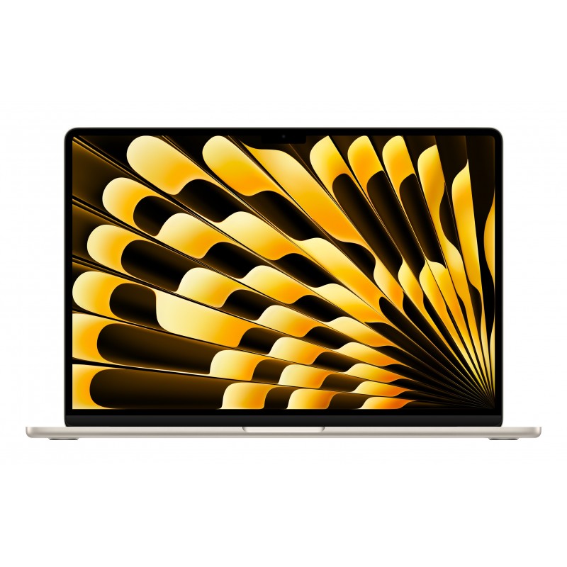 Apple MacBook Air Apple M M4 Ordinateur portable 38,9 cm (15.3") 16 Go 512 Go SSD Wi-Fi 6E (802.11ax) macOS Sequoia Beige