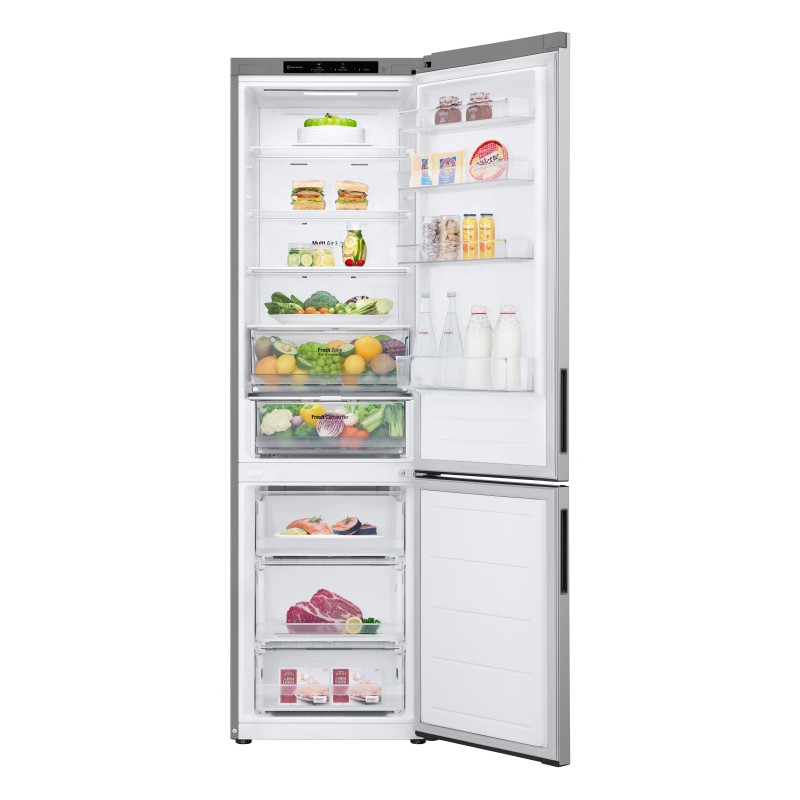 LG GBV22NCCPY Frigorifero combinato, Classe C, 387L, Door Cooling, Fresh Converter, Smart Diagnosis, Prime Silver