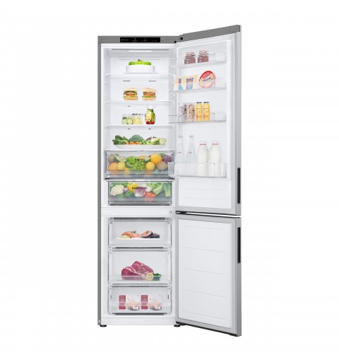 LG GBV22NCCPY Frigorifero combinato, Classe C, 387L, Door Cooling, Fresh Converter, Smart Diagnosis, Prime Silver