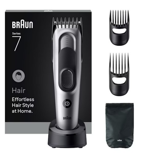 Braun HC7590 tagliacapelli Nero, Argento 17 Nichel-Metallo Idruro (NiMH)