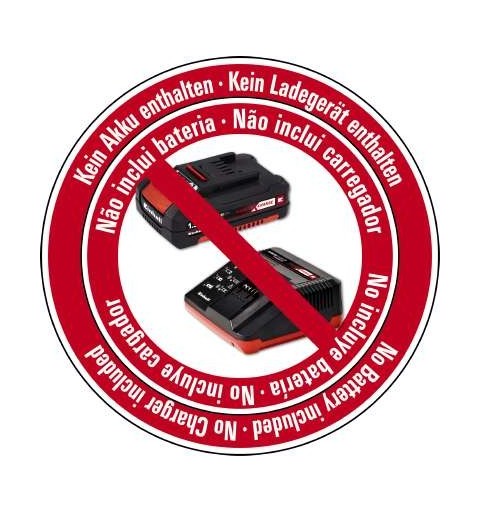 Einhell GE-CM 18 30 Li-Solo Tagliaerba a spinta Batteria Nero, Rosso