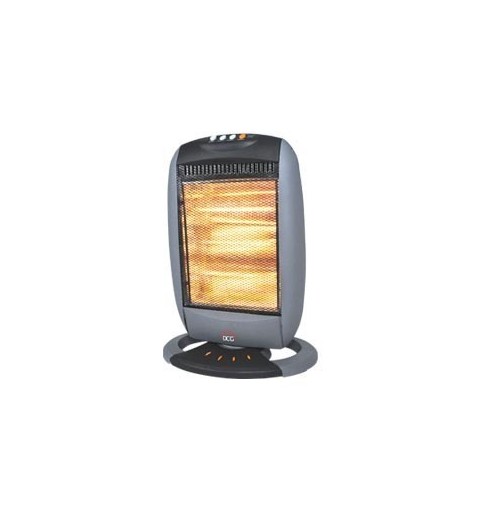 DCG Eltronic SA9223 Elektrische Raumheizung Schwarz, Grau 1200 W Elektrischer Halogen-Raumheizer