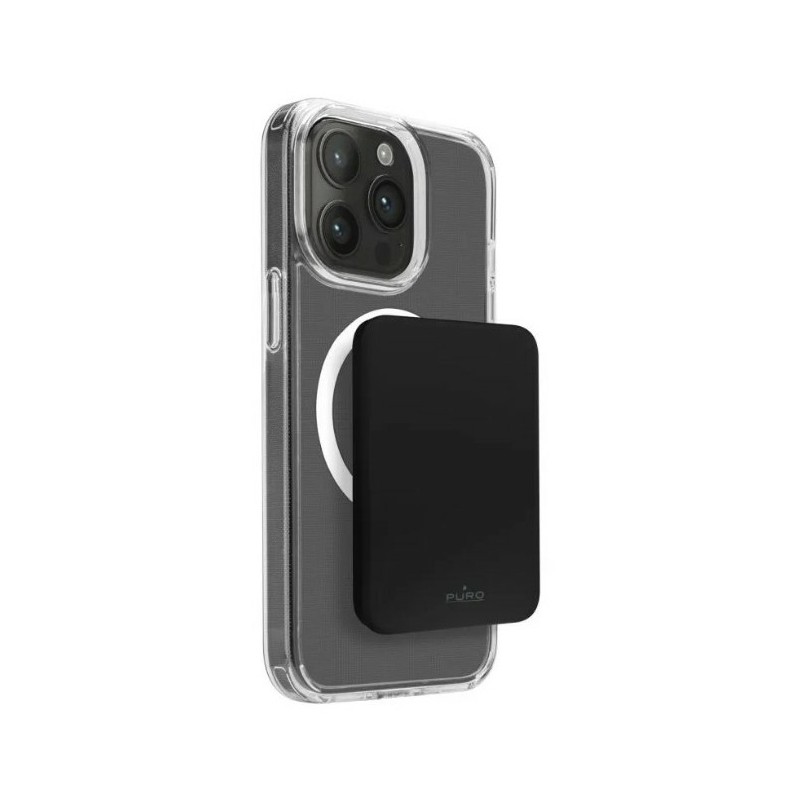 PURO Slim Power Mag Polímero de litio 4000 mAh Cargador inalámbrico Negro