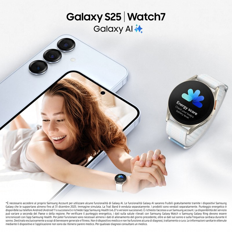 Samsung Galaxy S25 Smartphone AI, Display 6.2'' FHD+ Dynamic AMOLED 2X, Fotocamera 50MP, RAM 12GB, 128GB, 4.000 mAh, Mint