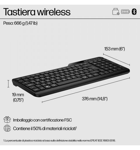 HP Tastiera wireless dual-mode 475