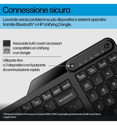 HP Tastiera wireless dual-mode 475