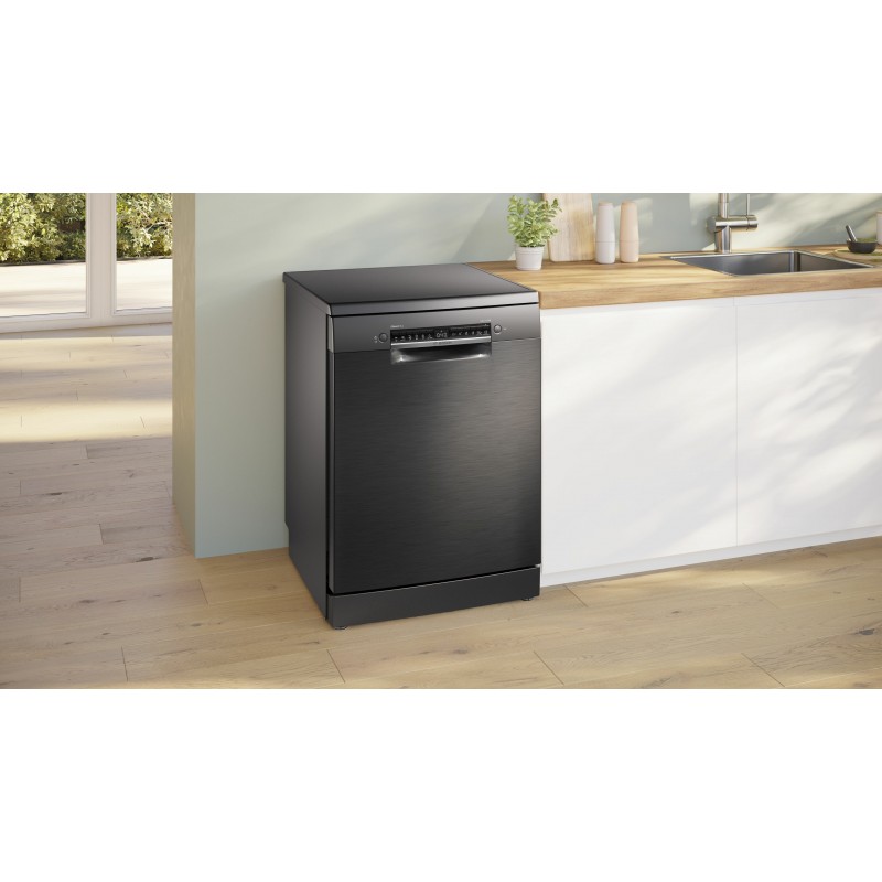Bosch Serie 4 SMS4EMC06E Lavastoviglie da libera installazione 60 cm Acciaio nero Classe B