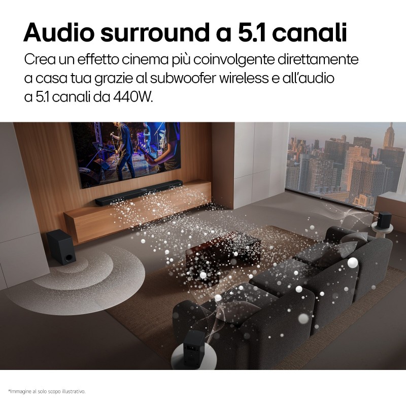 LG S60TR Schwarz 5.1 Kanäle 440 W