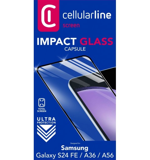 Cellularline TEMPGCABGALS24FEK écran et protection arrière de téléphones portables Protection d'écran transparent Samsung 1
