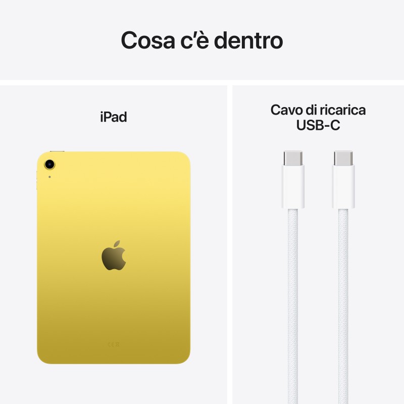 Apple iPad 128 GB 27,9 cm (11") Wi-Fi 6 (802.11ax) iPadOS 18 Amarillo
