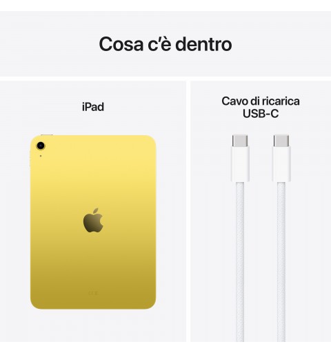 Apple iPad 128 GB 27,9 cm (11") Wi-Fi 6 (802.11ax) iPadOS 18 Amarillo