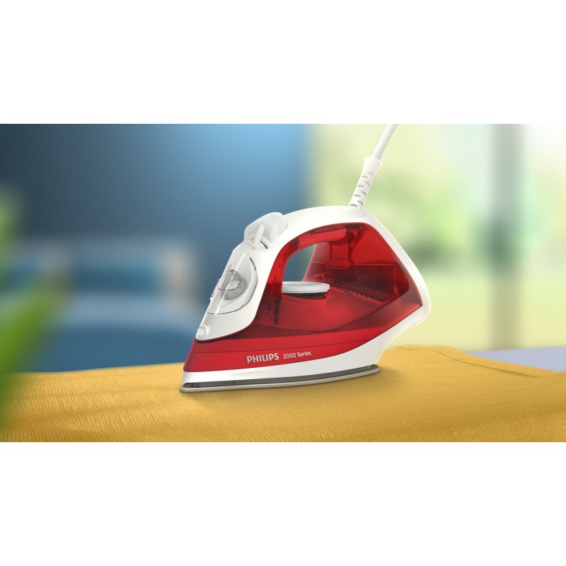 Philips 2000 series DST2010 40 plancha Plancha a vapor Suela antiadherente Rojo, Blanco