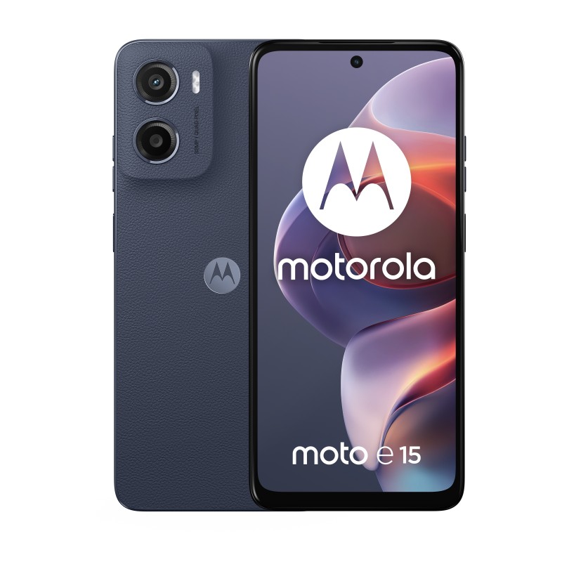 Motorola moto e15 16,9 cm (6.67") SIM doble Android 14 Go edition 4G USB Tipo C 2 GB 64 GB 5200 mAh Azul