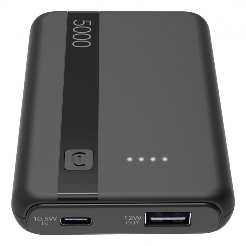 Cellularline PBENTRY5000K Powerbank Lithium-Ion (Li-Ion) 5000 mAh Schwarz
