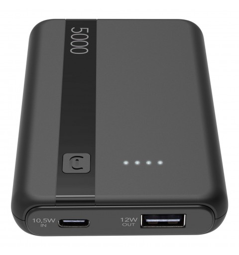 Cellularline PBENTRY5000K power bank Lithium-Ion (Li-Ion) 5000 mAh Black