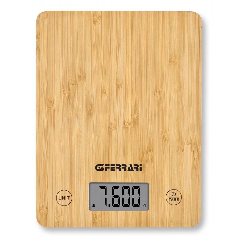 G3 Ferrari G20166 kitchen scale Bamboo Countertop Rectangle Electronic kitchen scale
