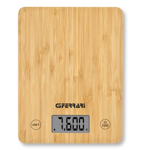 G3 Ferrari G20166 kitchen scale Bamboo Countertop Rectangle Electronic kitchen scale